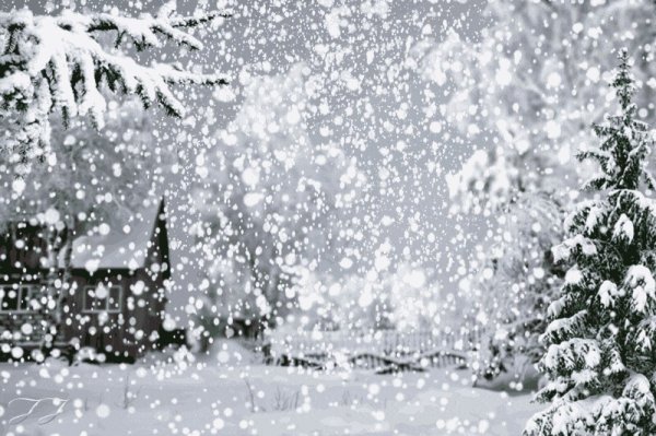 Снегопад анимация