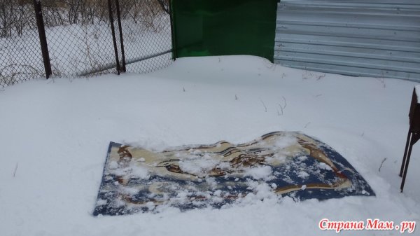 Коврик снега для снега