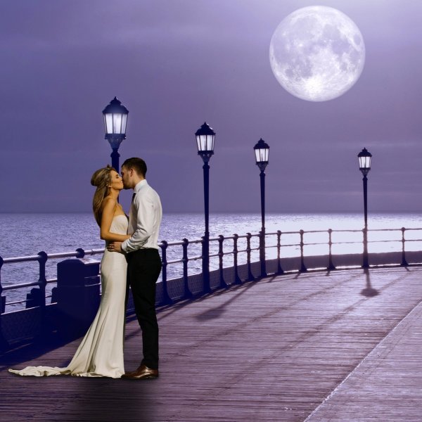 Вечерний поцелуй на ночь