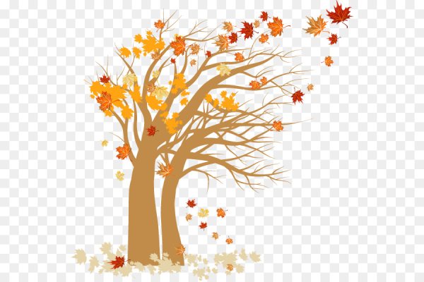 Векторное осеннее дерево