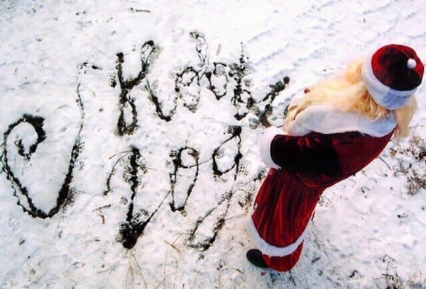 Смешные надписи на снегу