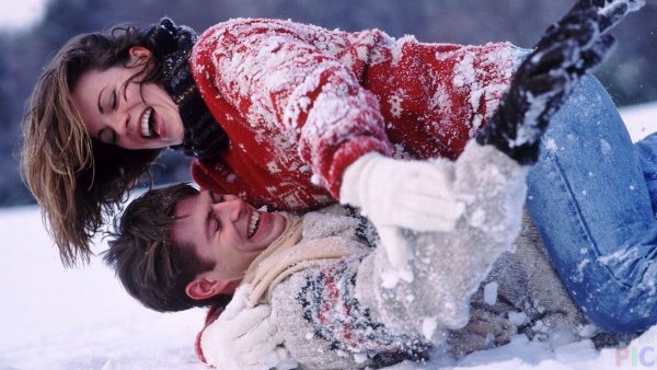 Влюбленные зима