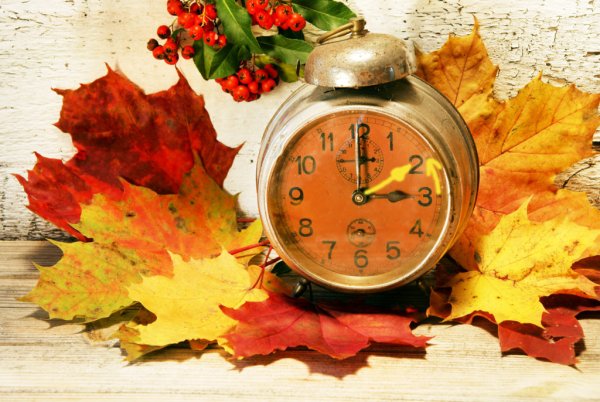 Часы в осенней тематике