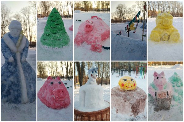 Зимние забавы с детьми: фигуры из снега | МОРЕ творческих идей для детей