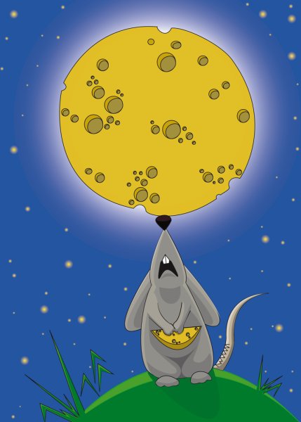 Сказочное объяснение изменения обомка Луны