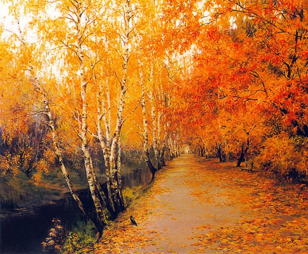 Мария Вишняк художник картины осень