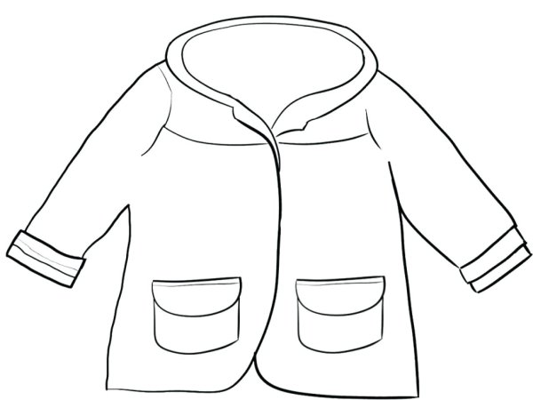 Куртка раскраска