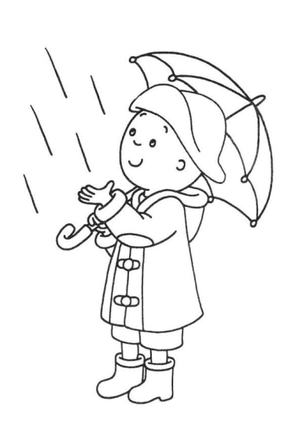 Раскраска осенняя одежда