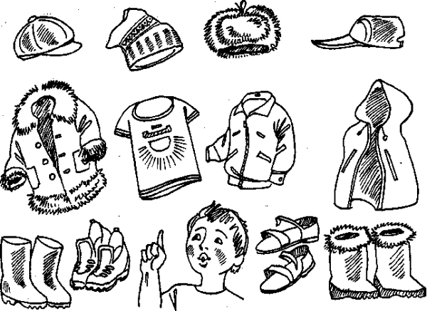 Одежда обувь головные уборы задания для дошкольников