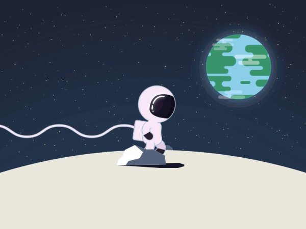 Гифки космонавт