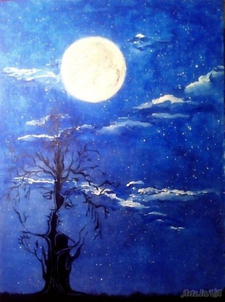 Ночь гуашью