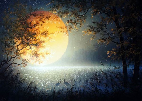 Живопись Юшкевич Виктор Николаевич Луна