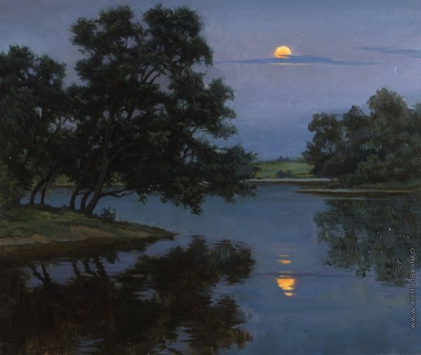 И. Левитан Лунная ночь на реке