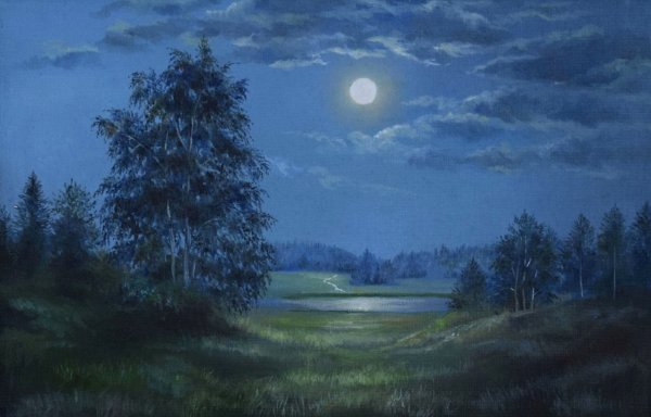 Келехсаев художник картины Лунная ночь