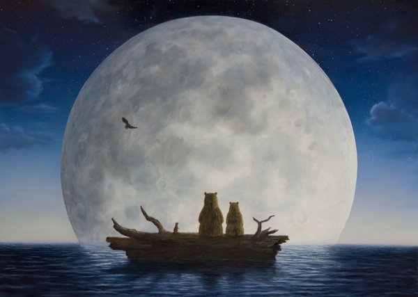 Полнолуние в живописи