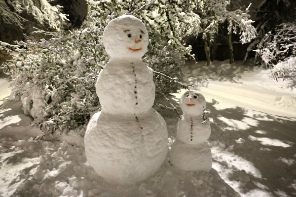 Снеговик из снега на конкурс