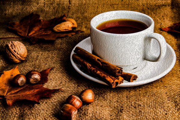 Осенний натюрморт с кофе