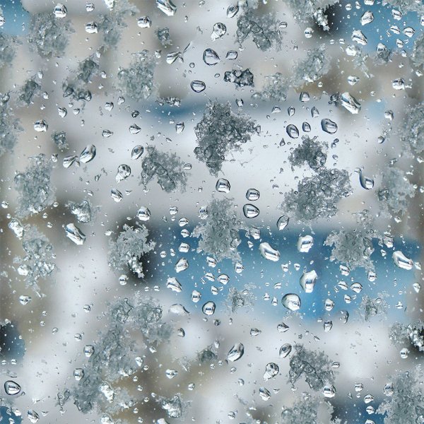 Снег на стекле