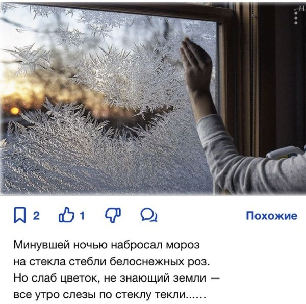 Девушка у морозного окна