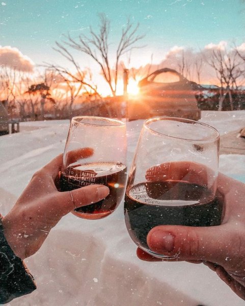 Глинтвейн на снегу