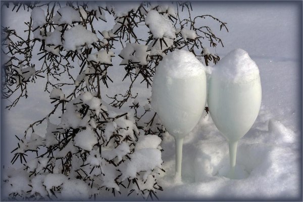 Заснеженные бокалы