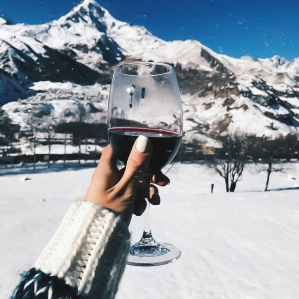 Бокал в горах