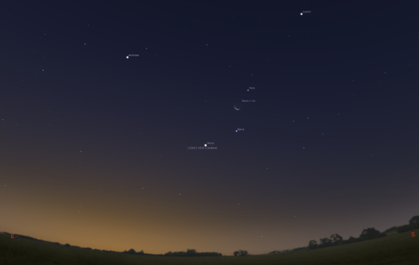 Сатурн и Юпитер 21 декабря 2020