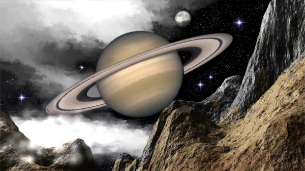 Космос Луна Сатурн