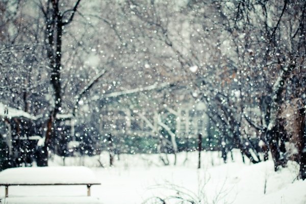 Белый снег пушистый кружится