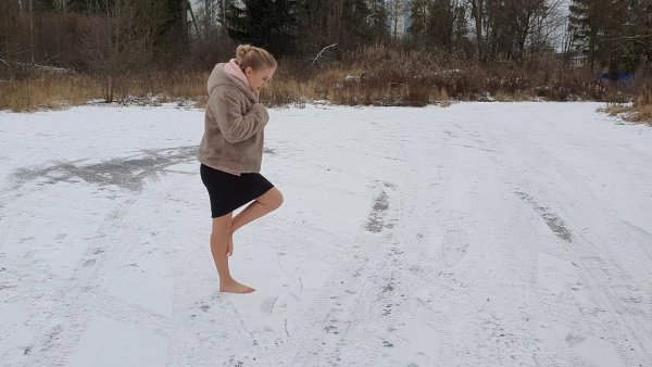 Прогулки босиком по снегу