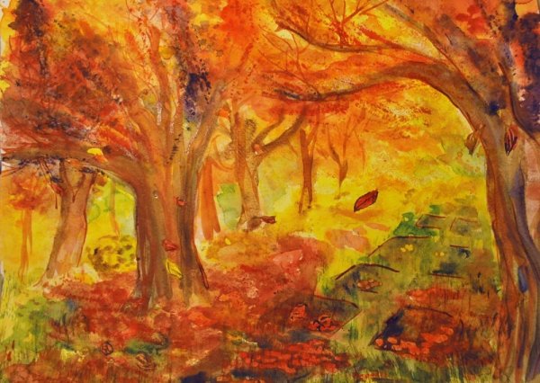 Детские пейзажи осени