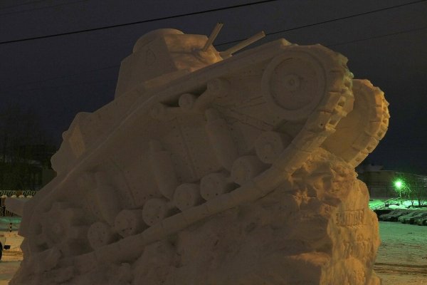 Снежный танк в Ульяновске