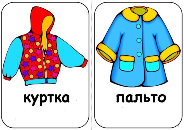 ОДОДЕЖДА карточки для детей