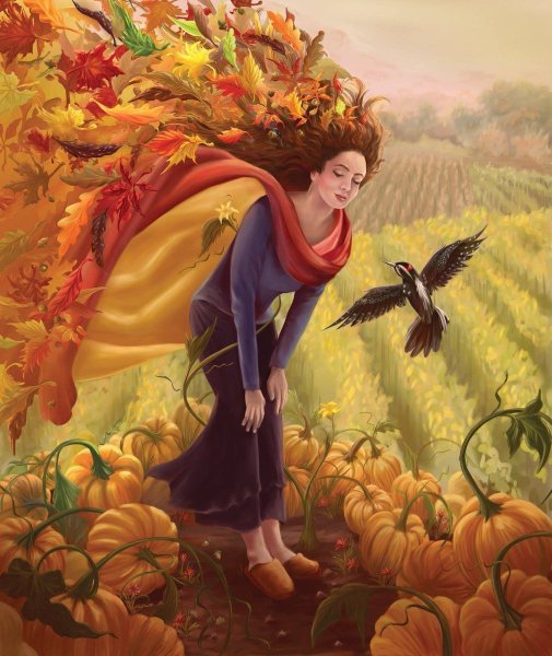 Красивые осенние иллюстрации