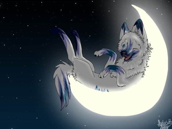 Аниме волки Луна