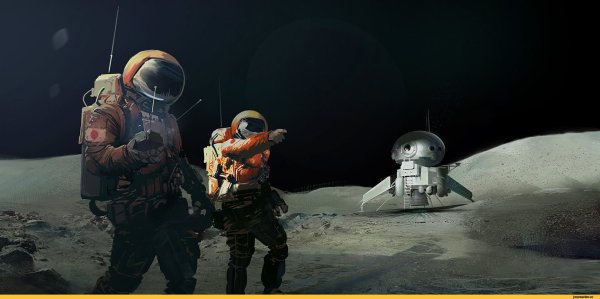 Астронавт на Луне арт