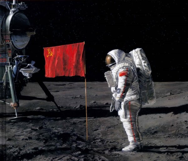 Космонавт на Луне