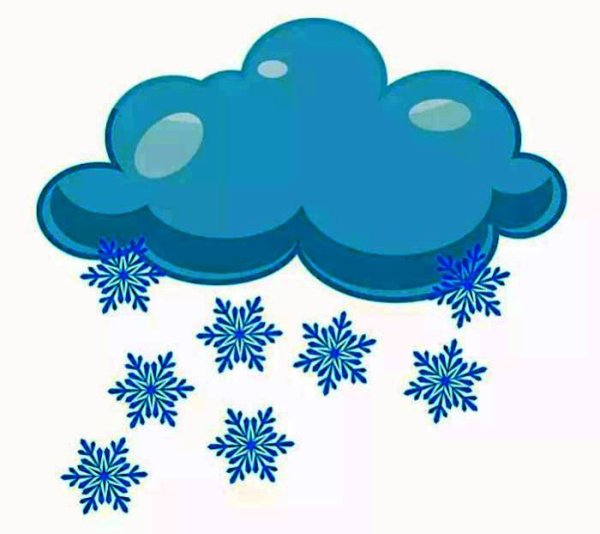 Тучка со снежинками картинки для детей