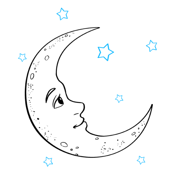 Полумесяц рисунок