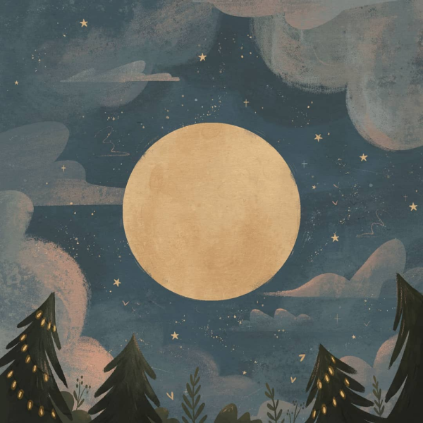 Луна рисунок