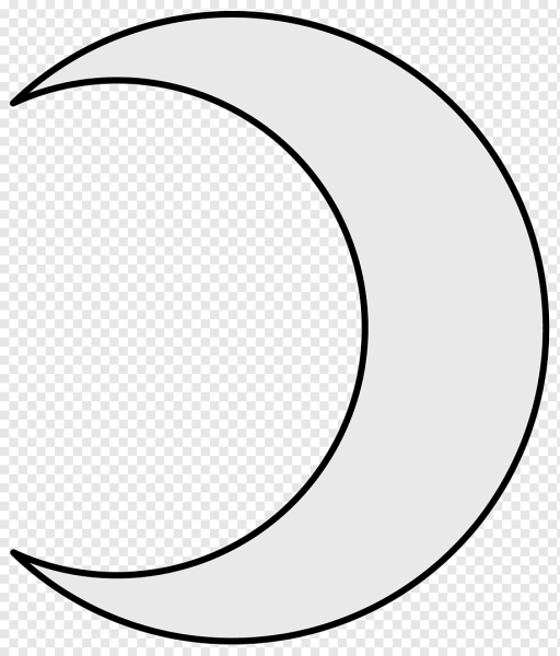 Трафарет месяца для вырезания