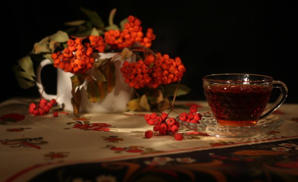 Теплого уютного осеннего вечера