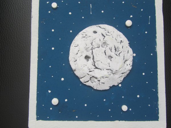 Поделка аппликация Луна