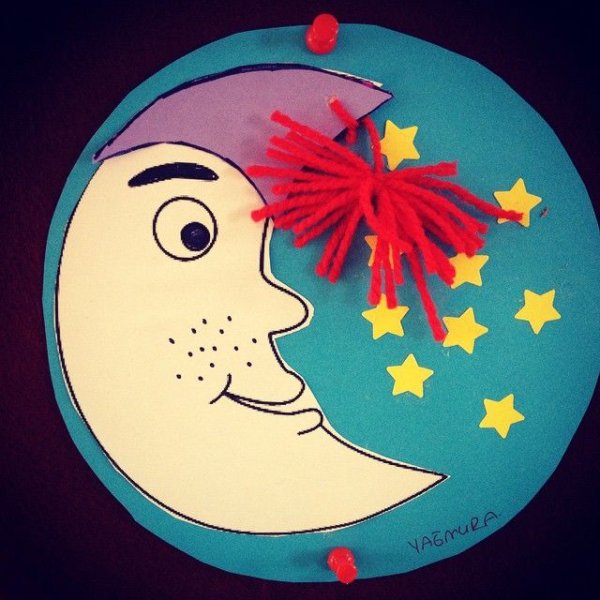 Луна поделка