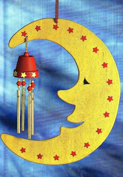 Поделка месяц новогодний