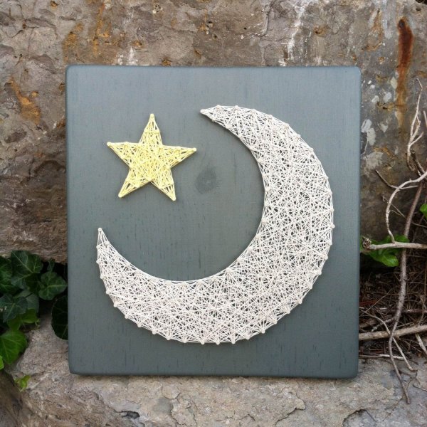 Стринг арт полумесяц