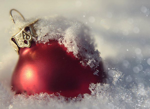 Предмет в снегу