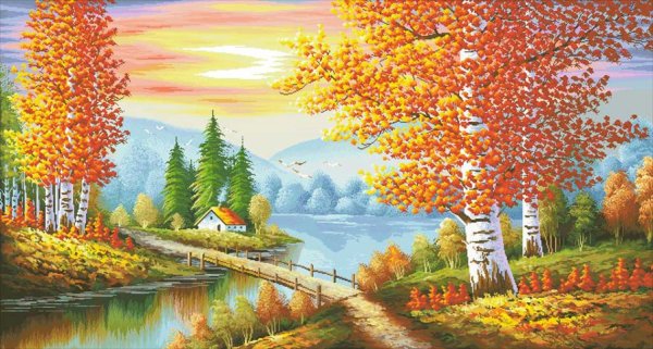 Осенний пейзаж детский сад