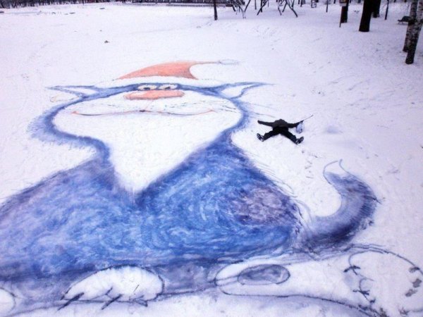 Снег рисунок