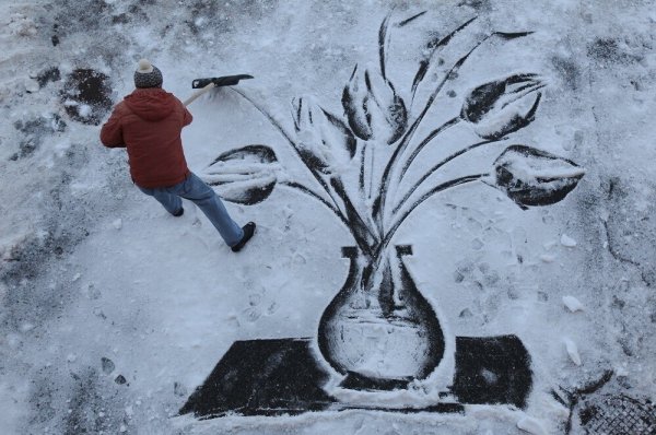 Семен Бухарин картины на снегу